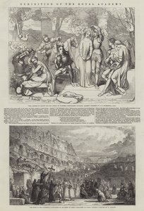 王立アカデミーの展示 作： Frederick Richard Pickersgill